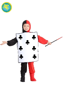 COSTUME CARTA DA GIOCO FIORI BAMBINO